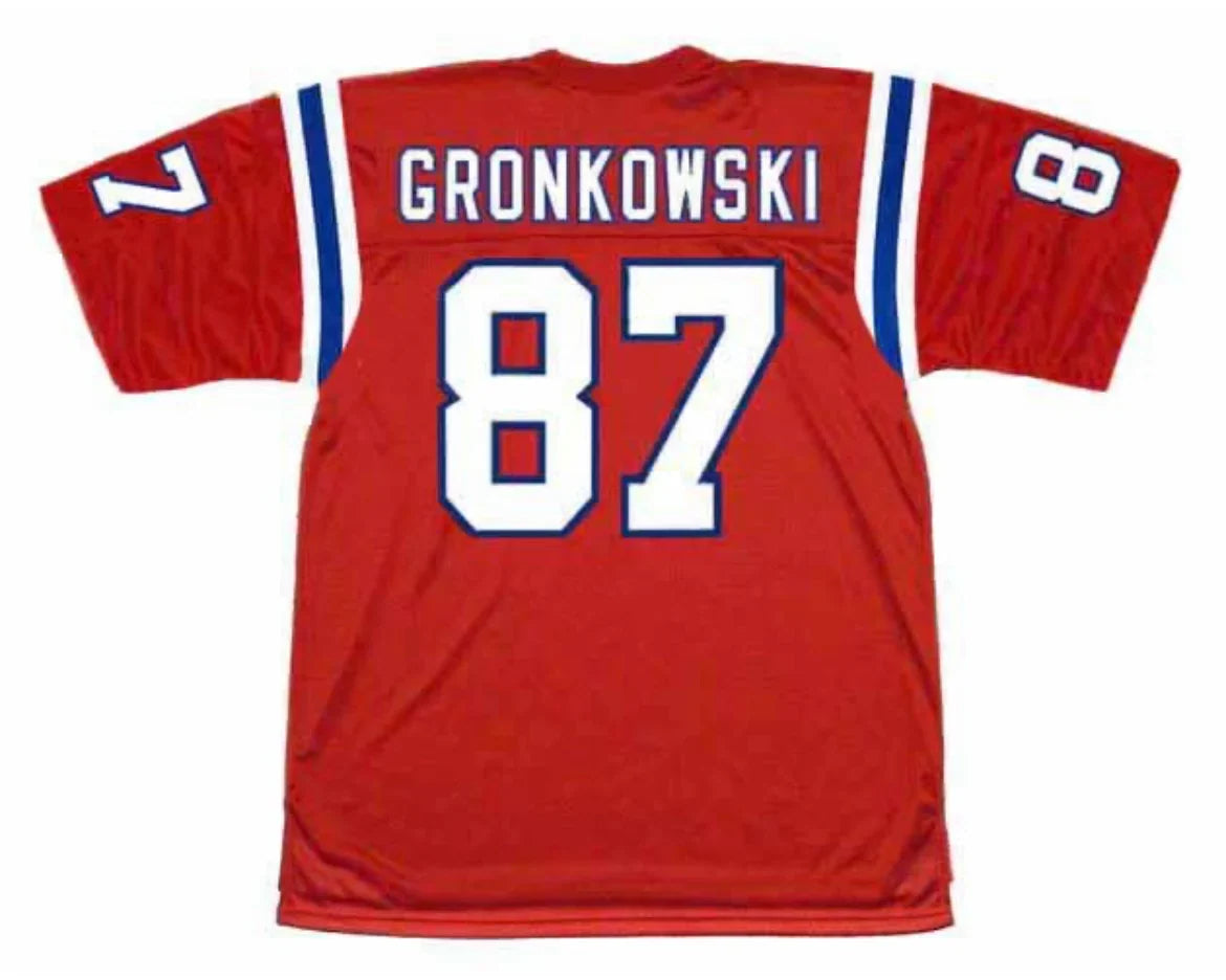 Rob Gronkowski New England Patriots Official NFL Mitchell & Ness Jersey product image 1, provided for visual reference and
