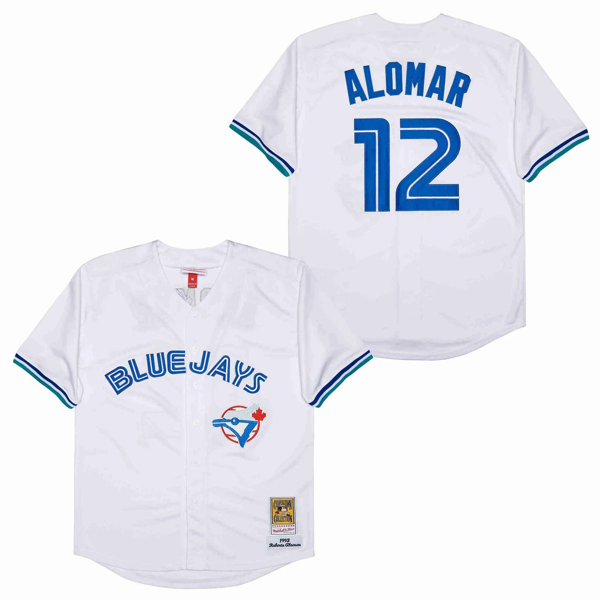 Roberto Alomar Toronto Blue Jays Jersey Mitchell & Ness white product image 1, provided for visual reference and product