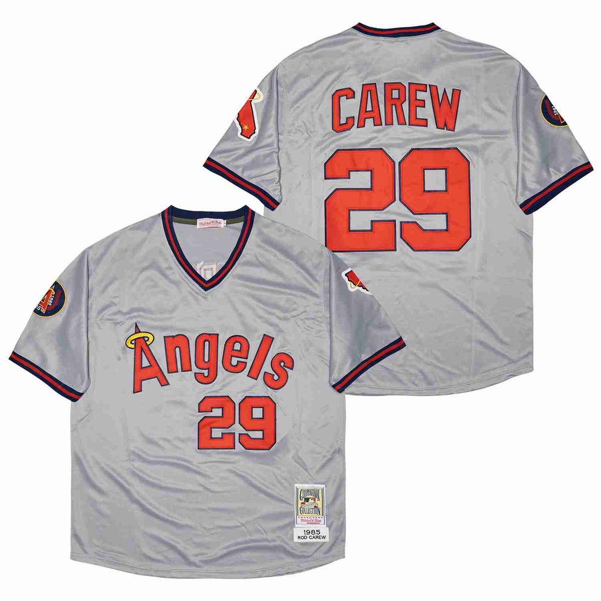 Rod Carew California Angels Anaheim Jersey gray product image 1, provided for visual reference and product detail review