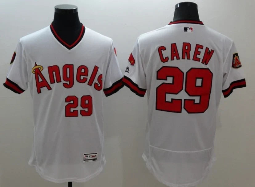 Rod Carew California Angels Anaheim Jersey product image 1, provided for visual reference and product detail review