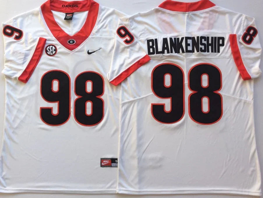 Rodrigo Blankenship Georgia Bulldogs Jersey Nike white product image 1, provided for visual reference and product detail