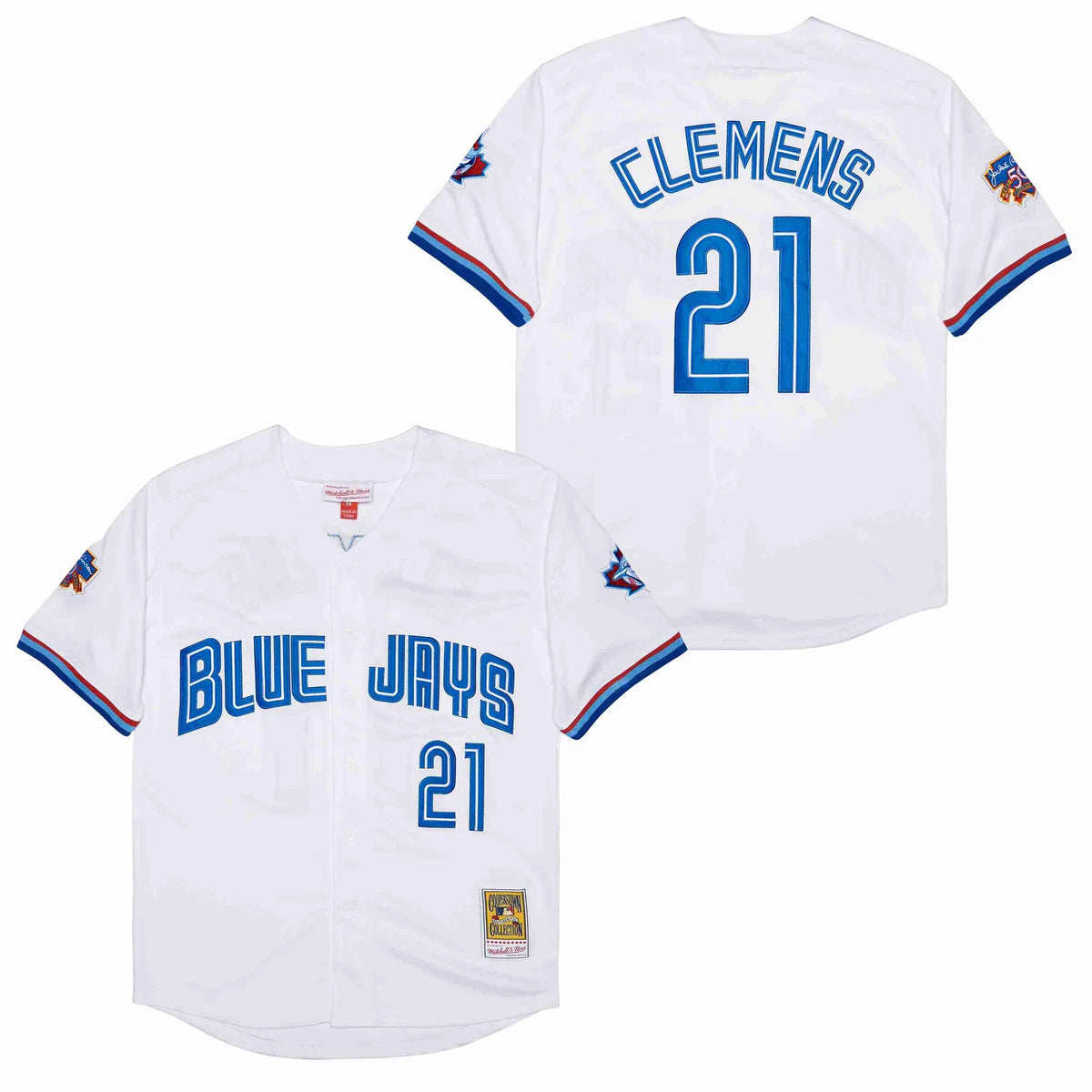 Roger Clemens Toronto Blue Jays Jersey Mitchell & Ness product image 1, provided for visual reference and product detail