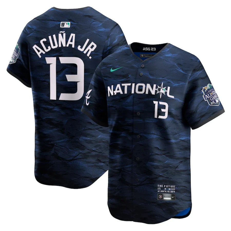 Ronald Acuña Jr. Atlanta Braves All star game Jersey product image 1, provided for visual reference and product detail review