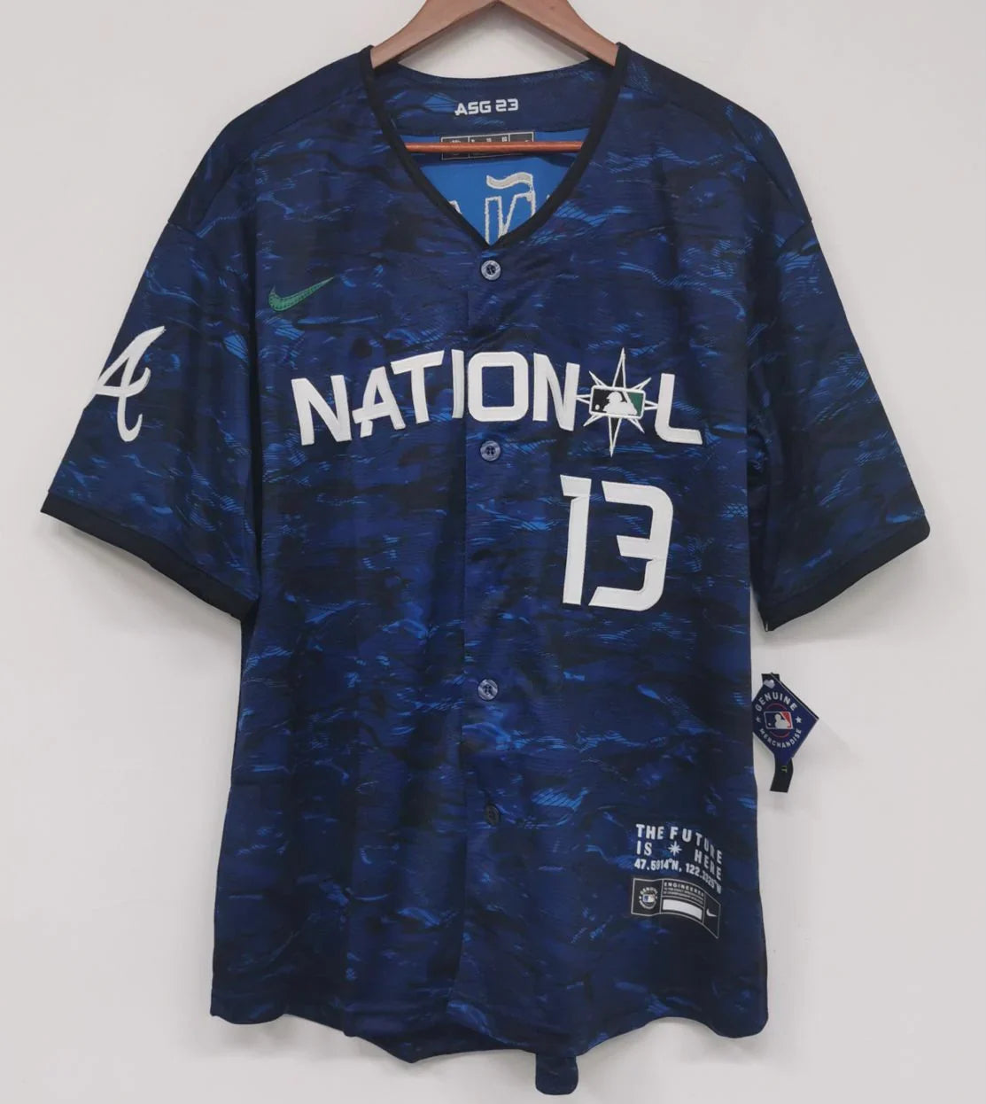 Ronald Acuña Jr. Atlanta Braves All star game Jersey product image 3, provided for visual reference and product detail review