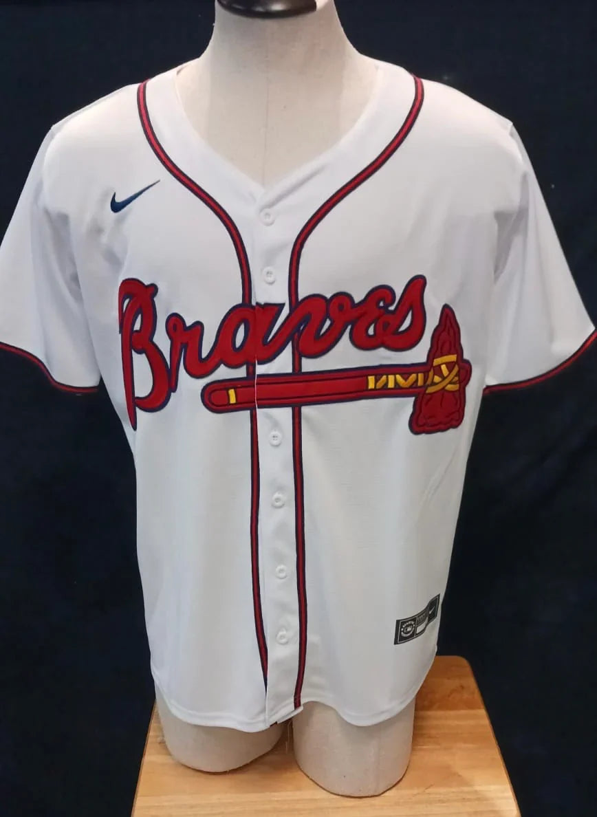 Ronald Acuña Jr. Atlanta Braves Jersey Nike white product image 2, provided for visual reference and product detail review