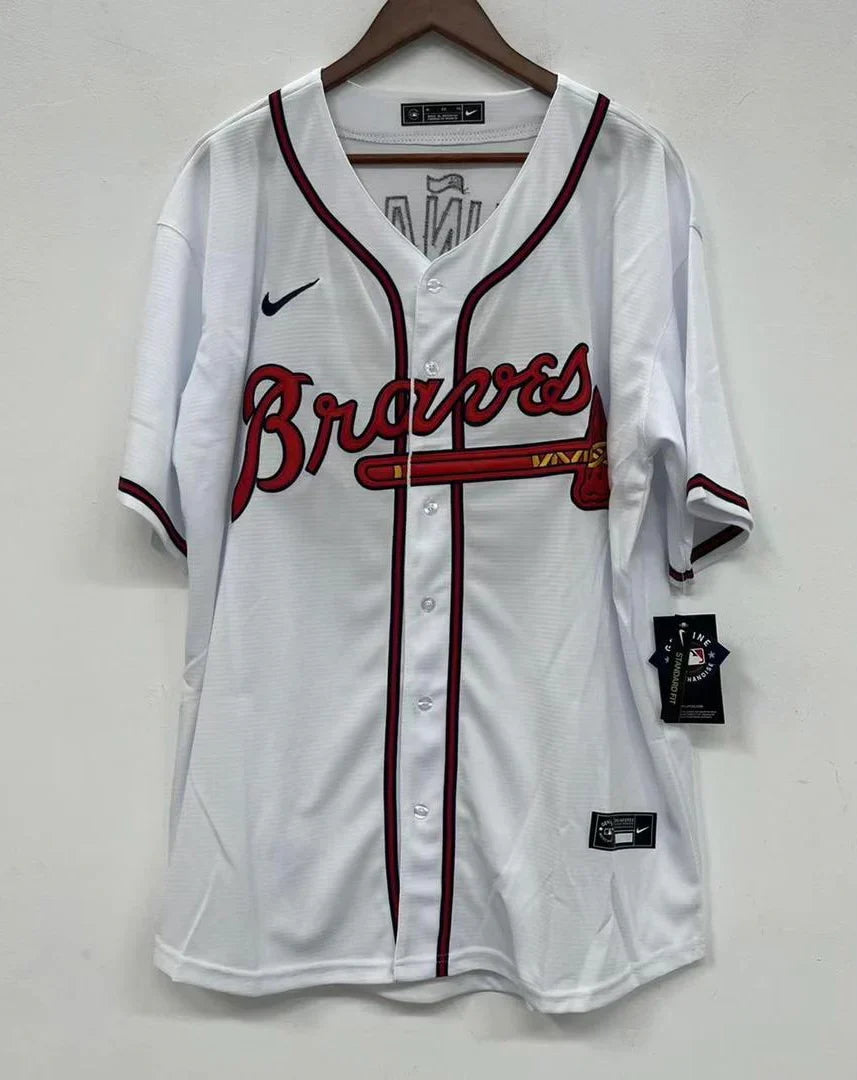 Ronald Acuña Jr. Atlanta Braves Jersey Nike white product image 4, provided for visual reference and product detail review