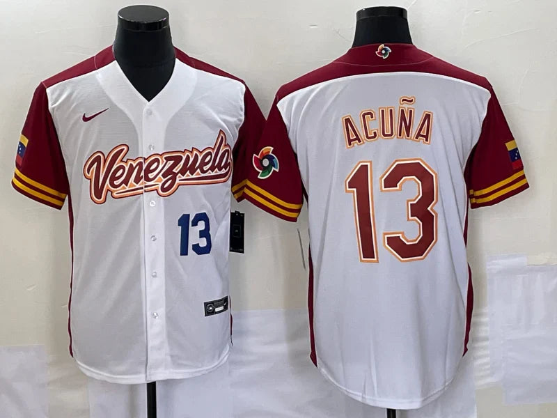 Ronald Acuña Jr. Venezuela Jersey Nike product image 1, provided for visual reference and product detail review