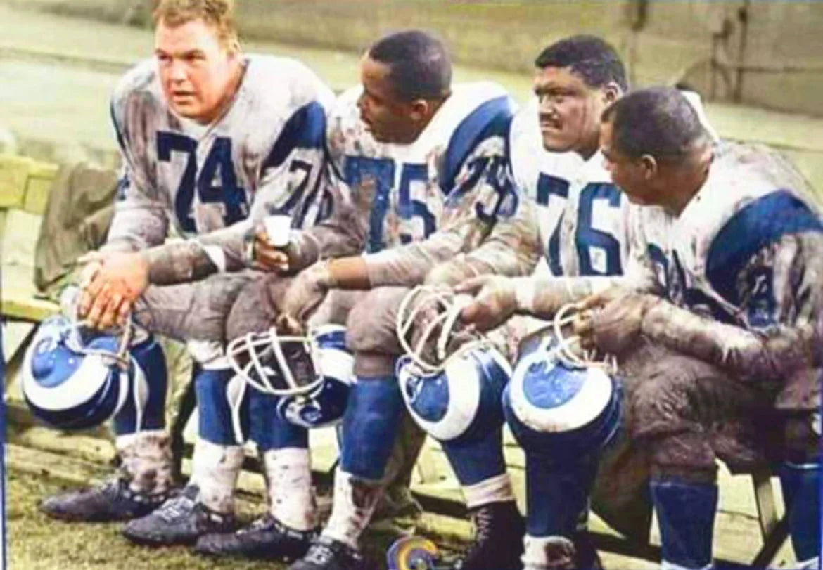 Rosey Grier Los Angeles Rams NFL Mitchell & Ness Jersey product image 4, provided for visual reference and product detail