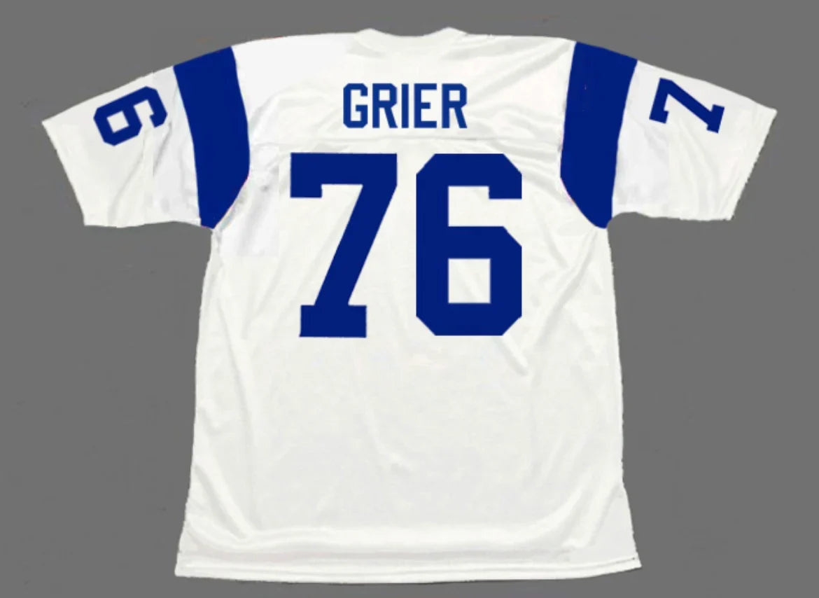 Rosey Grier Los Angeles Rams NFL Mitchell & Ness Jersey product image 1, provided for visual reference and product detail