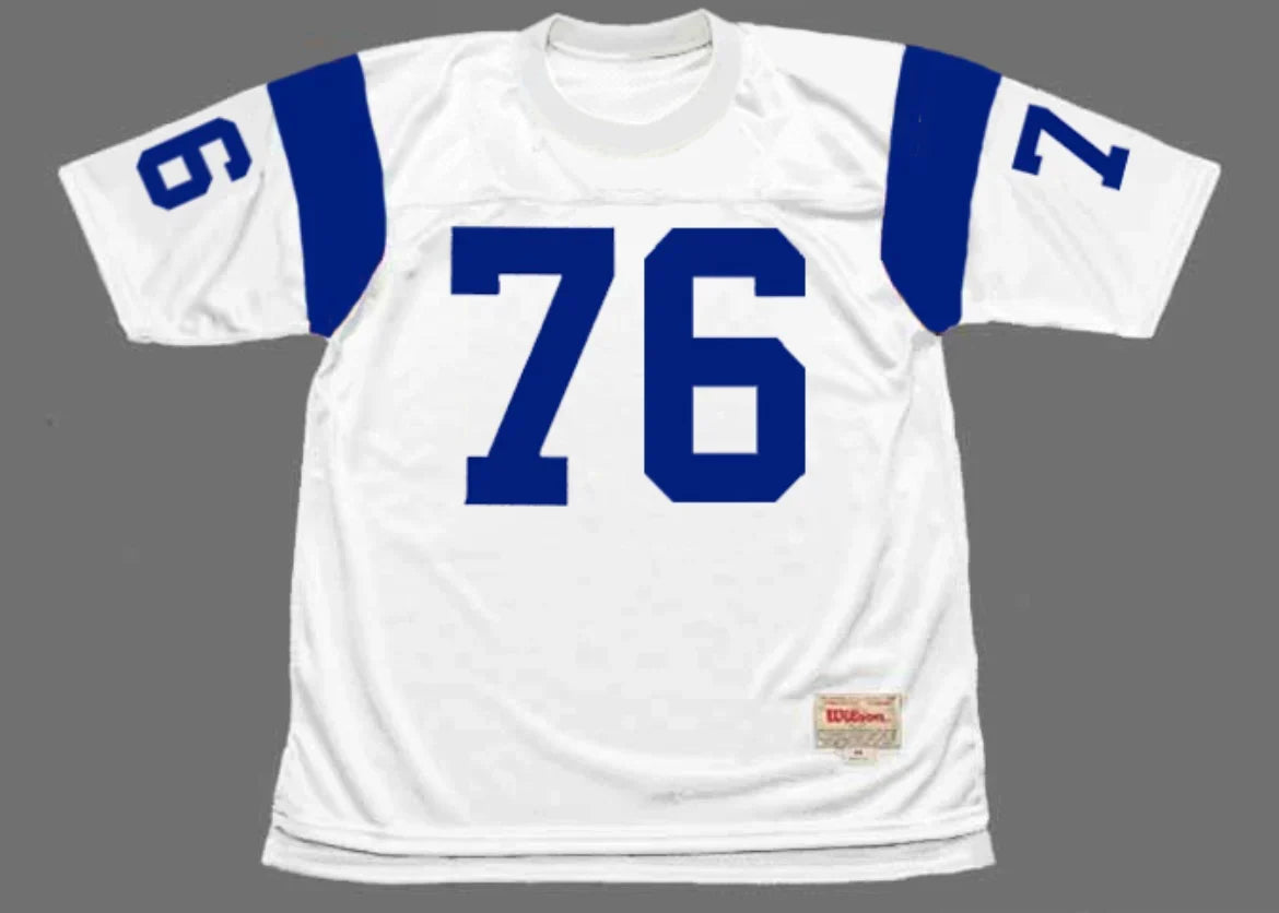 Rosey Grier Los Angeles Rams NFL Mitchell & Ness Jersey product image 2, provided for visual reference and product detail