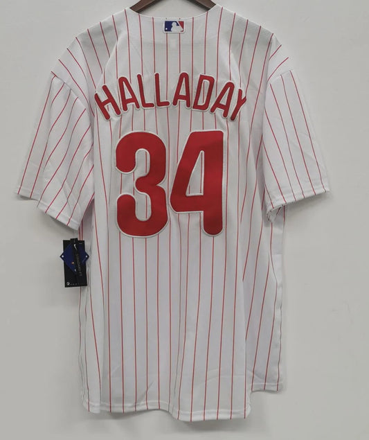 Roy Halladay Philadelphia Phillies Official MLB Nike Jersey white product image 1, provided for visual reference and product