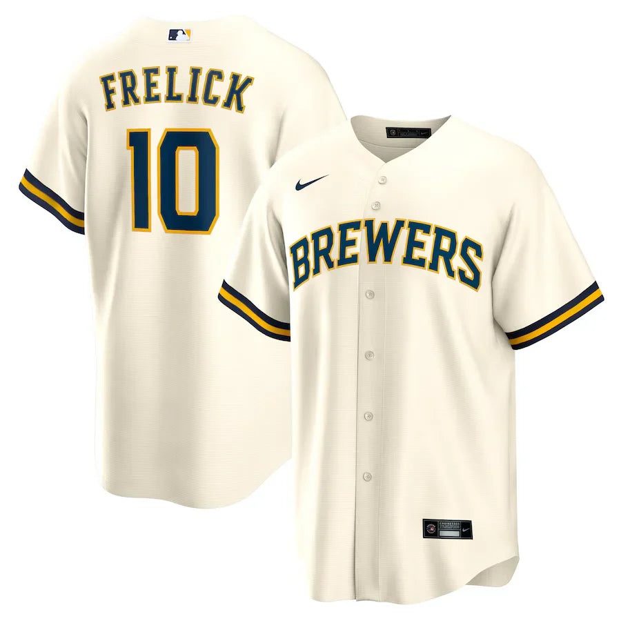 Sal Frelick Milwaukee Brewers Official MLB Jersey product image 1, provided for visual reference and product detail review