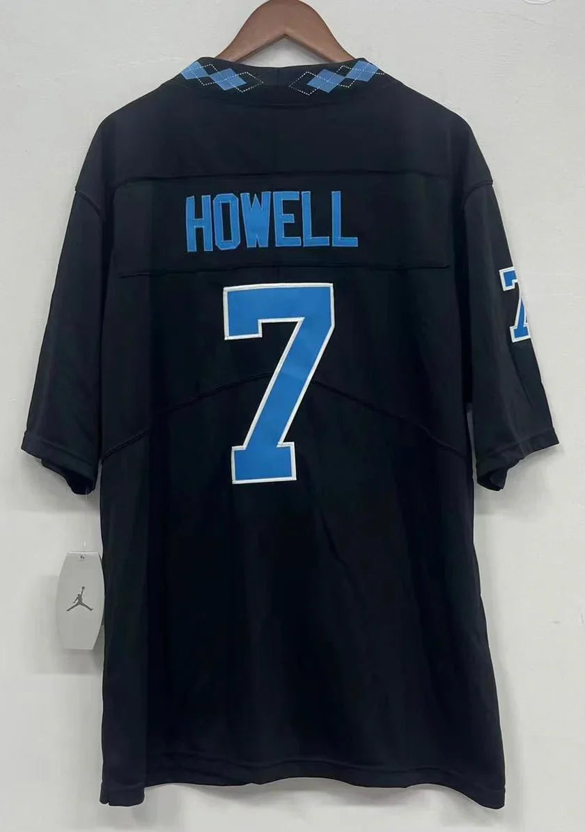 Sam Howell North Carolina Tar Heels Jersey Black product image 1, provided for visual reference and product detail review
