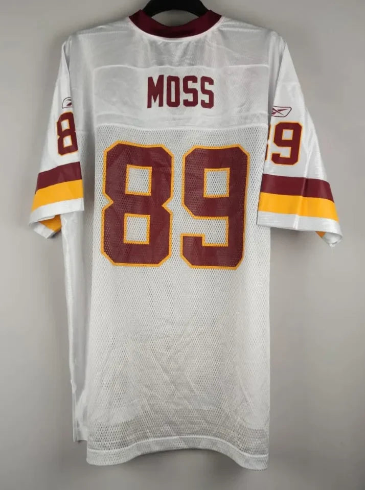 Santana Moss Washington Redskins Commanders customized Mitchell & Ness Jersey White product image 1, provided for visual