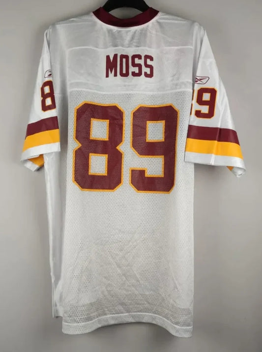 Santana Moss Washington Redskins Commanders customized Mitchell & Ness Jersey White product image 1, provided for visual