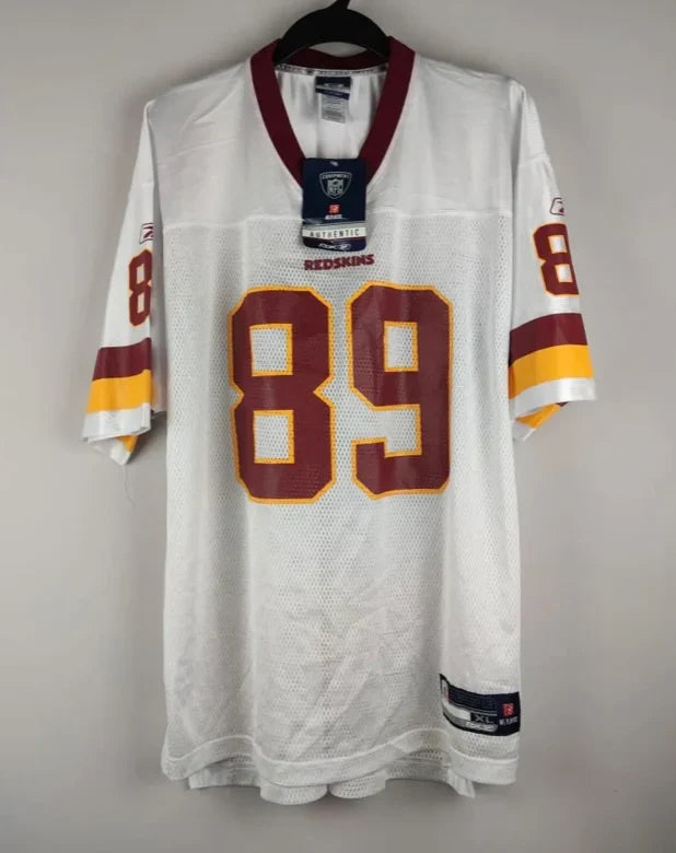 Santana Moss Washington Redskins Commanders customized Mitchell & Ness Jersey White product image 2, provided for visual