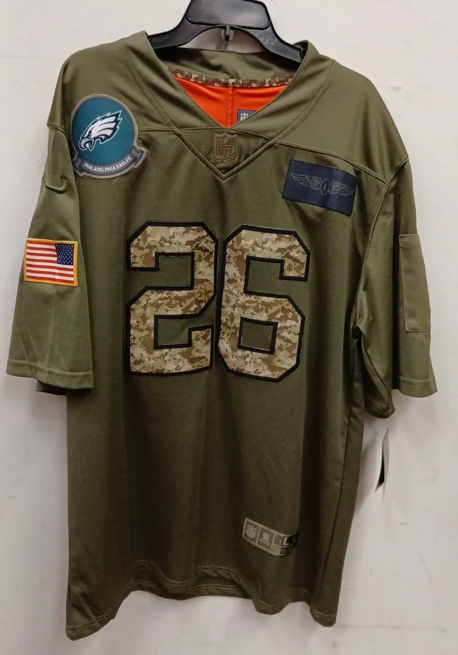 Saquon Barkley Philadelphia Eagles Nike NFL Salute to Service Jersey product image 2, provided for visual reference and
