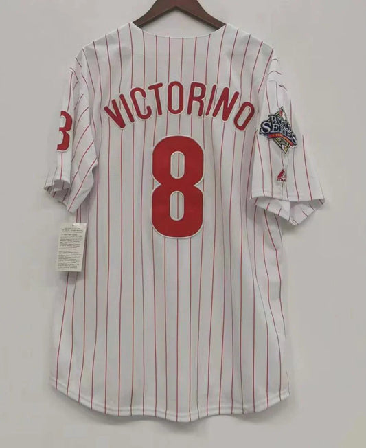 Shane Victorino Philadelphia Phillies Jersey 2008 World Series product image 1, provided for visual reference and product