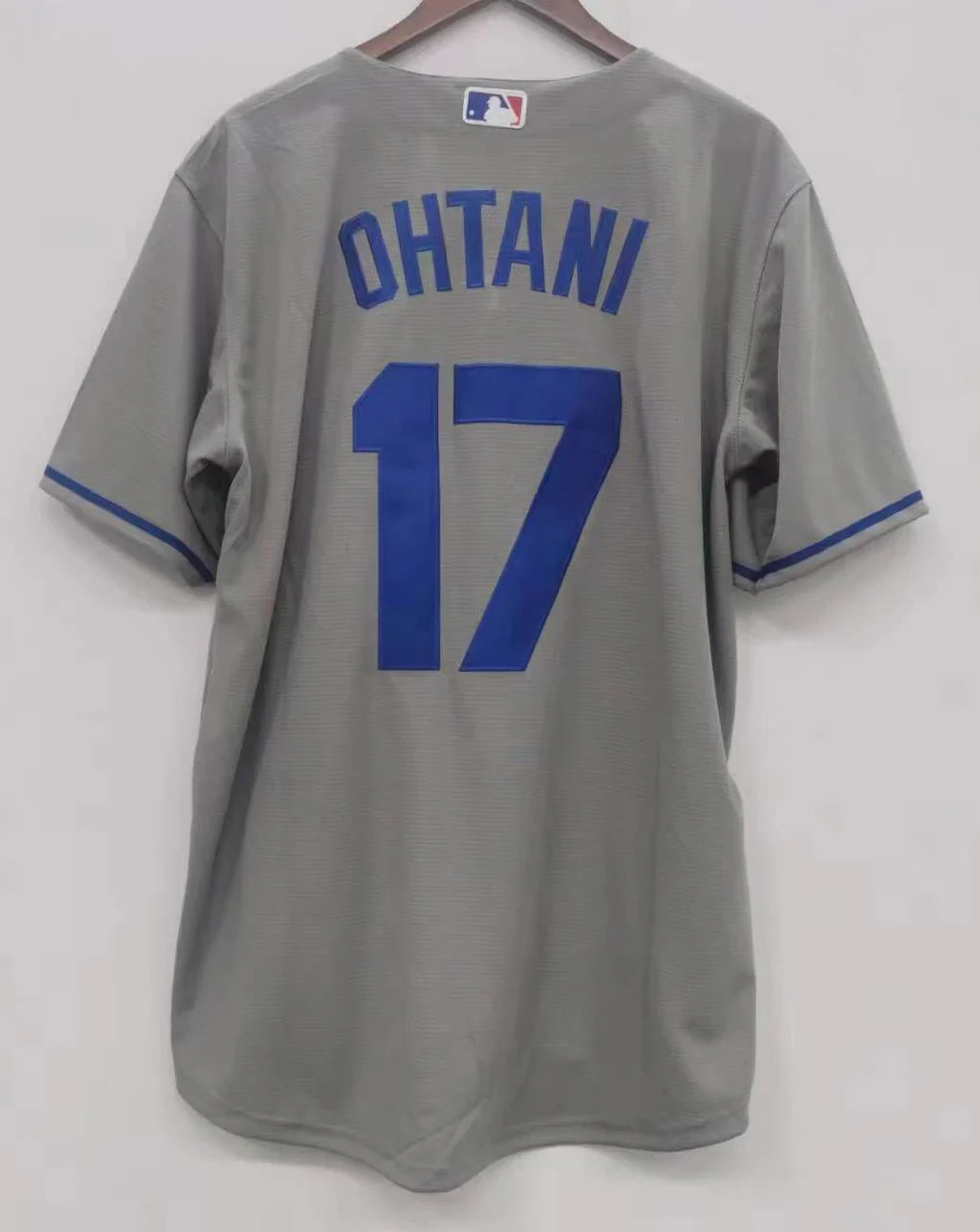 Shohei Ohtani Los Angeles Dodgers jersey Gray product image 2, provided for visual reference and product detail review