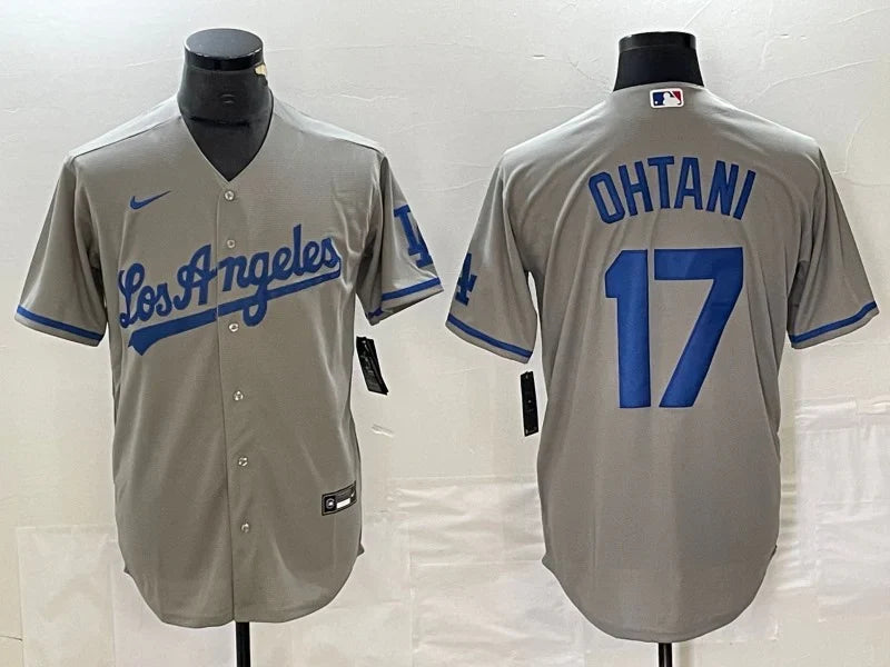 Shohei Ohtani Los Angeles Dodgers jersey Gray product image 1, provided for visual reference and product detail review