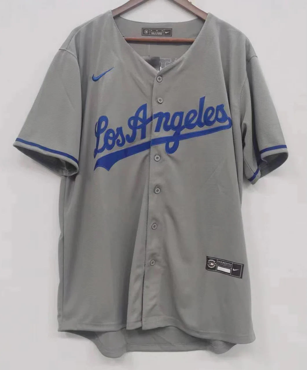 Shohei Ohtani Los Angeles Dodgers jersey Gray product image 3, provided for visual reference and product detail review
