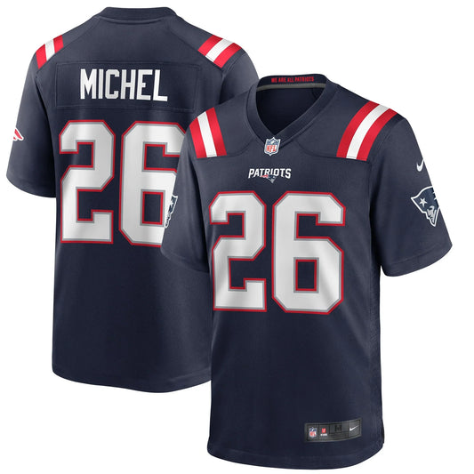 Sony Michel New England Patriots Official NFL Nike Jersey blue product image 1, provided for visual reference and product