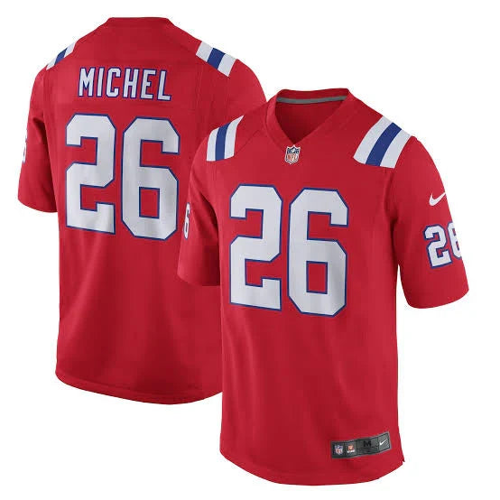 Sony Michel New England Patriots Official NFL Nike Jersey red product image 1, provided for visual reference and product