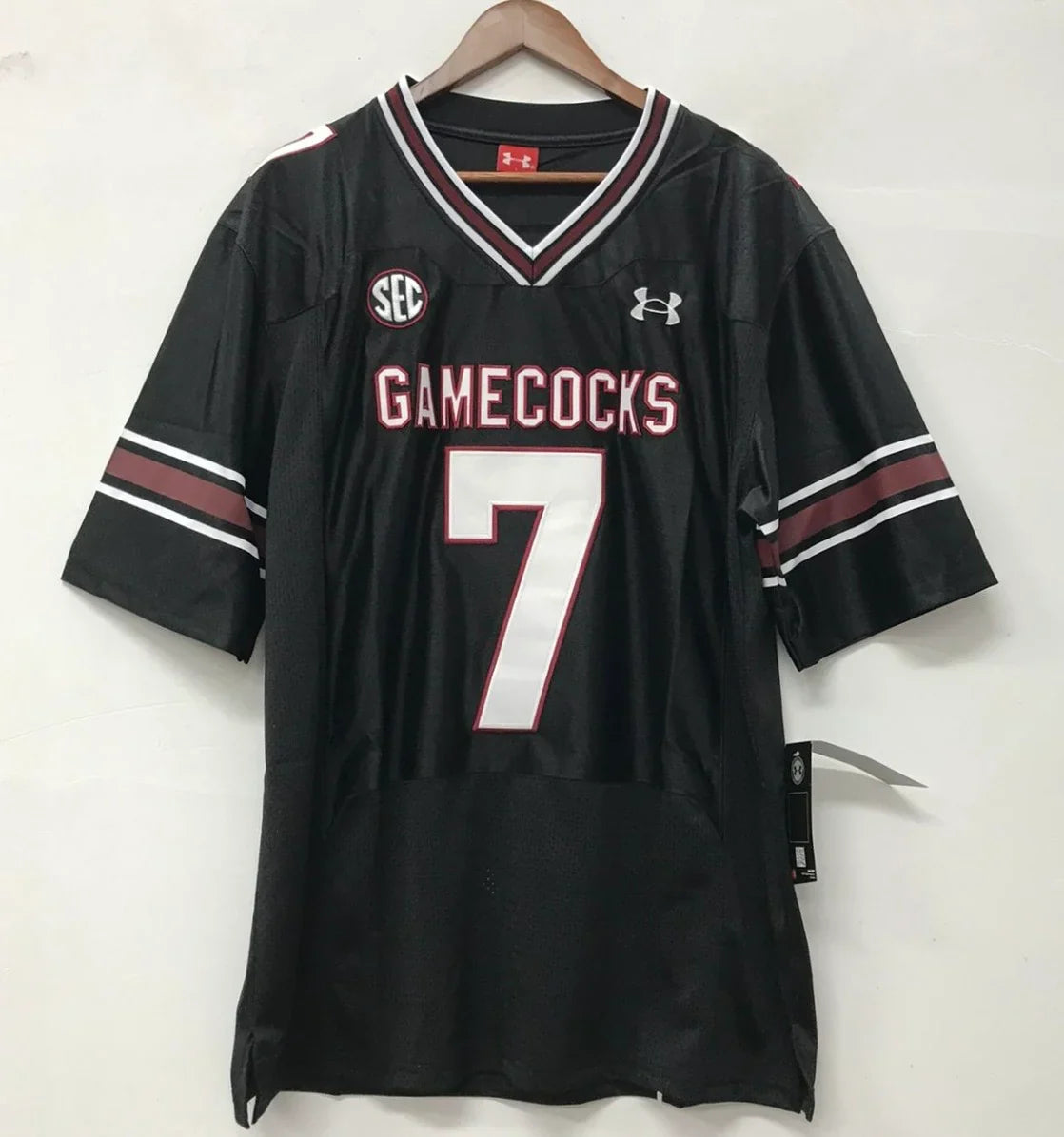Spencer Rattler South Carolina Gamecocks Jersey black product image 3, provided for visual reference and product detail