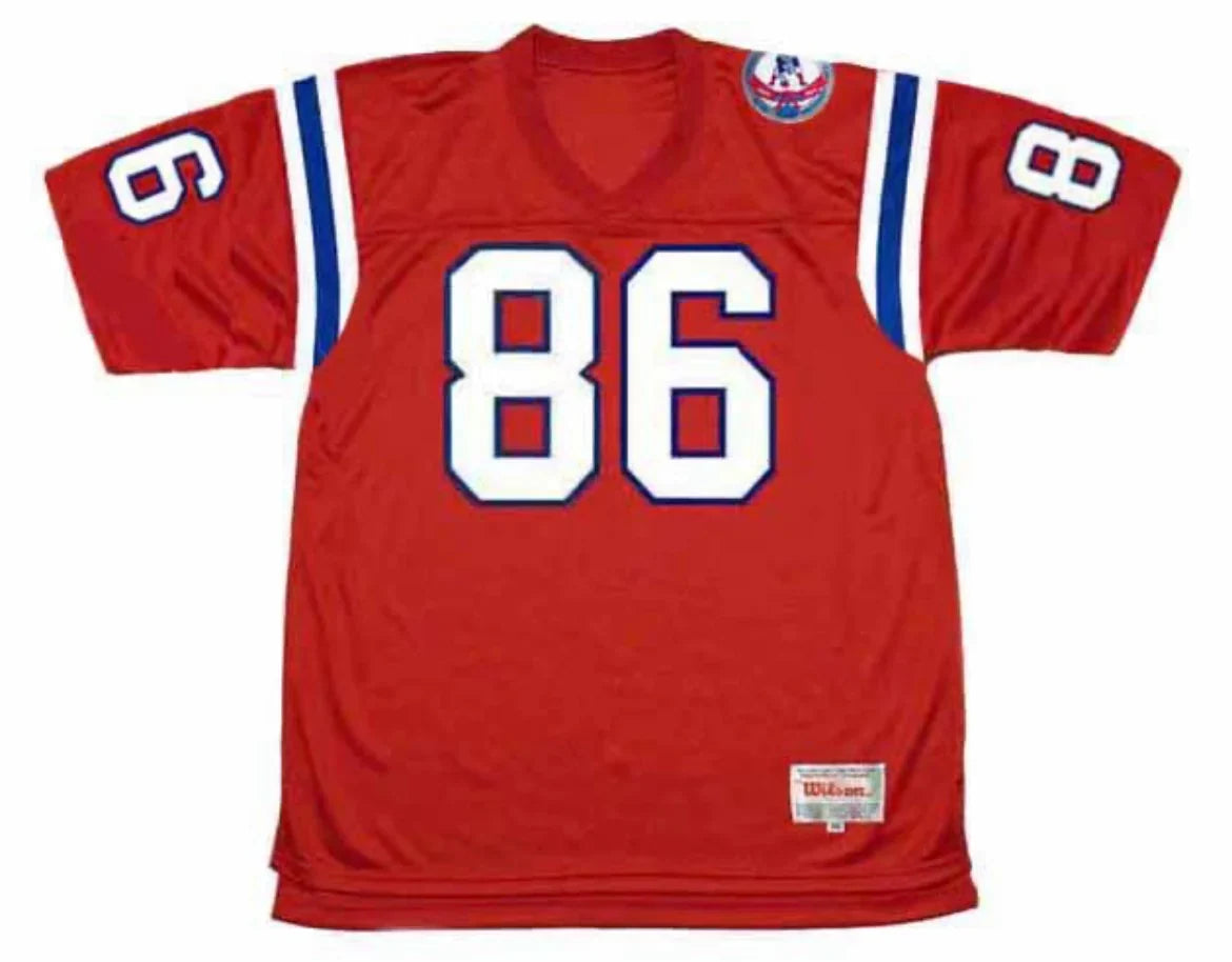 Stanley Morgan 1984 New England Patriots Official NFL Mitchell & Ness Jersey product image 2, provided for visual reference