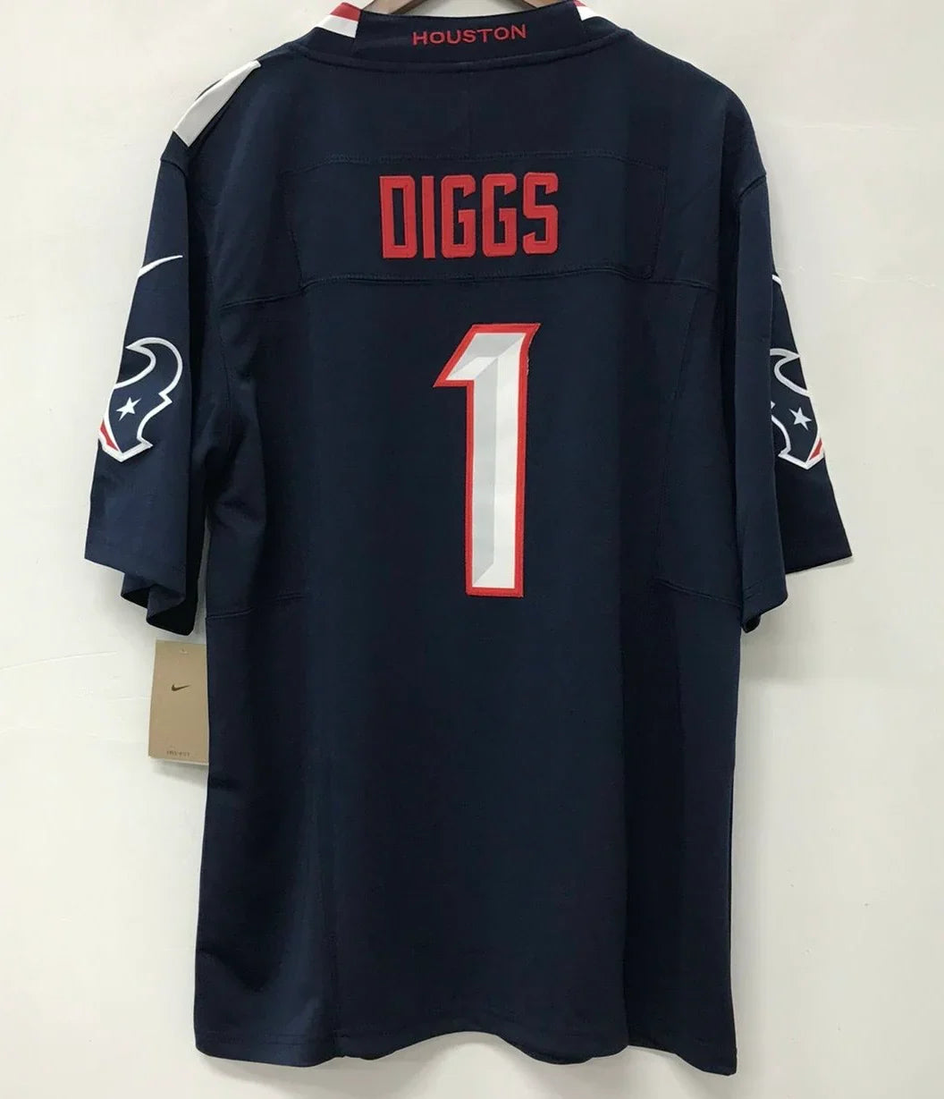 Stefon Diggs Houston Texans official NFL Nike jersey Blue product image 1, provided for visual reference and product detail