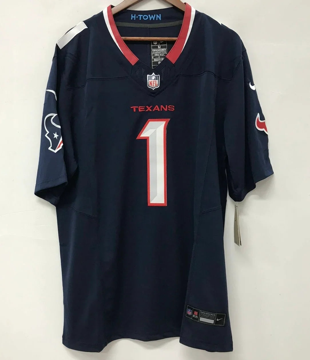 Stefon Diggs Houston Texans official NFL Nike jersey Blue product image 2, provided for visual reference and product detail