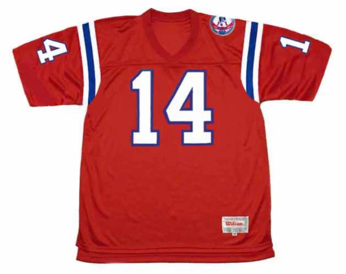 Steve Grogan 1984 New England Patriots Official NFL Mitchell & Ness Jersey product image 2, provided for visual reference