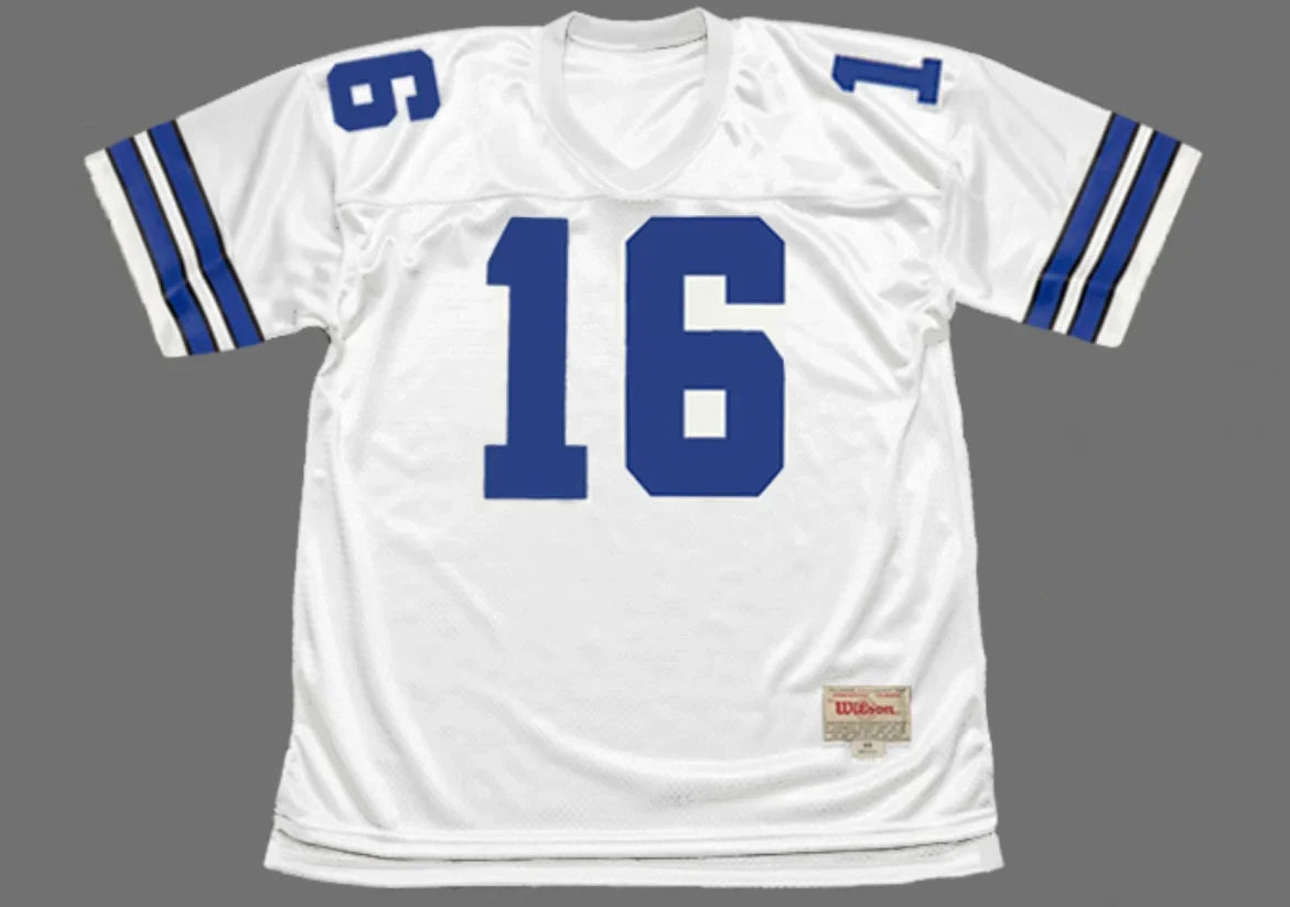 Steve Pelleur Dallas Cowboys Official NFL Jersey white Mitchell & Ness product image 2, provided for visual reference and