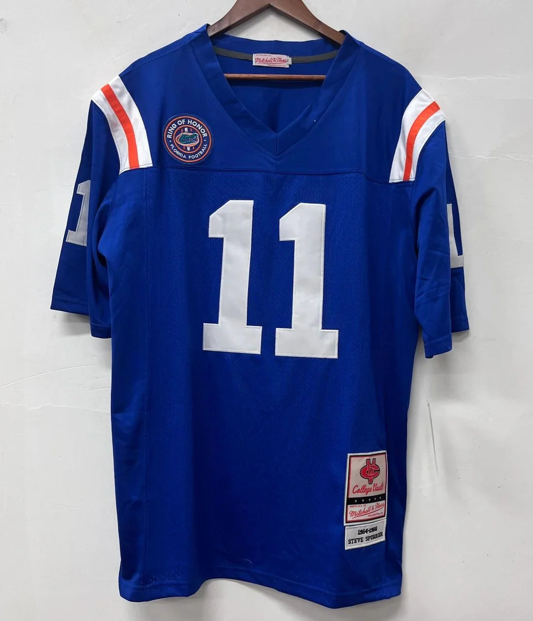 Steve Spurrier Florida Gators Jersey Mitchell & Ness product image 2, provided for visual reference and product detail review