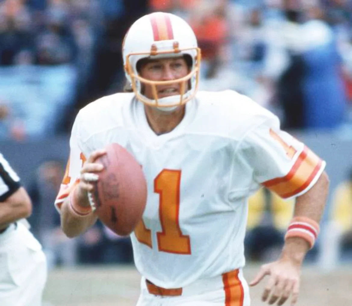Steve Spurrier Tampa Bay Buccaneers NFL Jersey Mitchell & Ness white product image 3, provided for visual reference and
