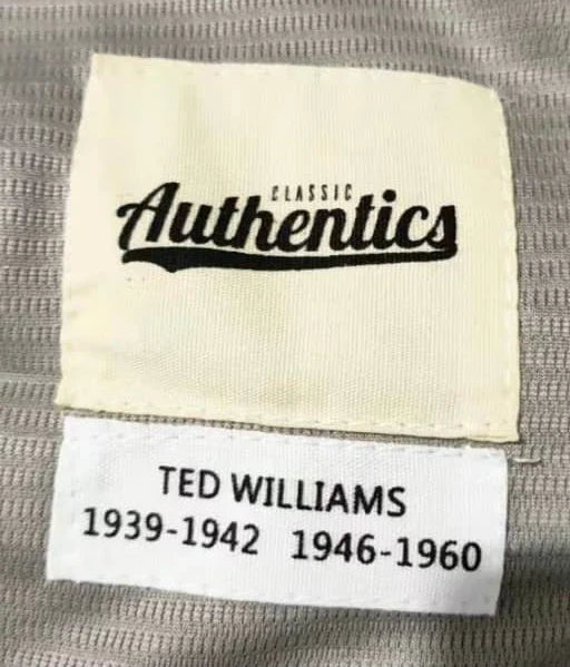 Ted Williams Boston Red Sox Jersey Classic Authentics product image 3, provided for visual reference and product detail