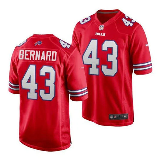 Terrel Bernard Buffalo Bills NFL official Nike Jersey Red product image 1, provided for visual reference and product detail