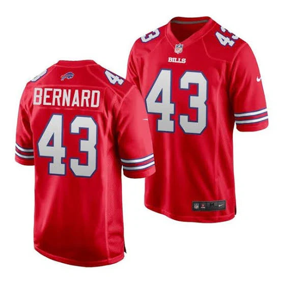 Terrel Bernard Youth Buffalo Bills Official NFL Nike Jersey Red product image 1, provided for visual reference and product