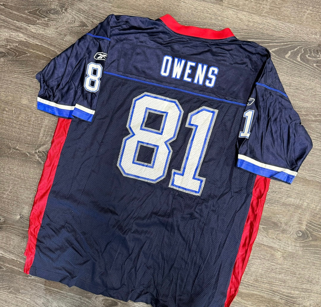 Terrell Owens Buffalo Bills Official NFL Jersey Reebok product image 1, provided for visual reference and product detail