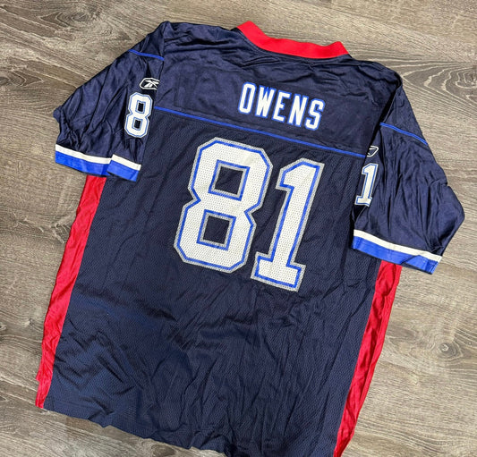 Terrell Owens Buffalo Bills Official NFL Jersey Reebok product image 1, provided for visual reference and product detail