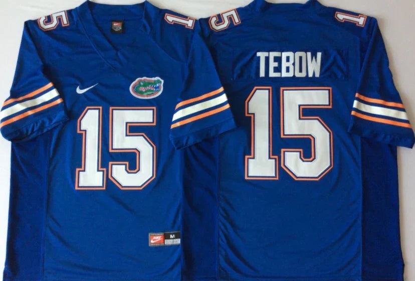 Tim Tebow Florida Gators Jersey Nike blue product image 1, provided for visual reference and product detail review