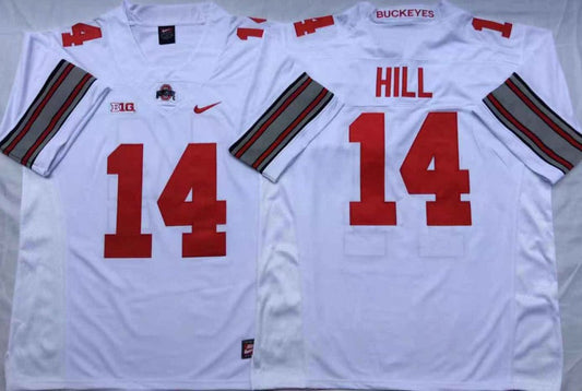 K.J. Hill Ohio State Buckeyes Jersey white product image 1, provided for visual reference and product detail review