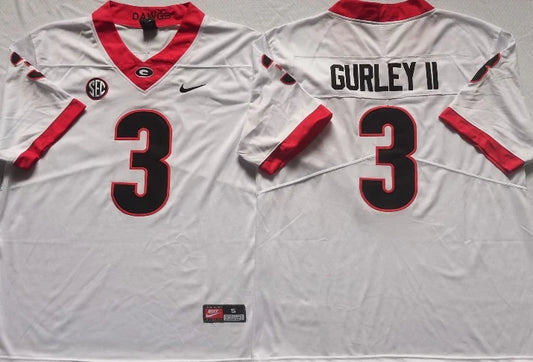 Todd Gurley Georgia Bulldogs Jersey white product image 1, provided for visual reference and product detail review