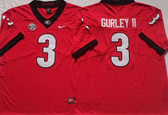 Todd Gurley Georgia Bulldogs Jersey red product image 1, provided for visual reference and product detail review