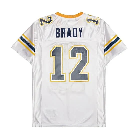Tom Brady Junipero Serra San Mateo CA High School Jersey White product image 1, provided for visual reference and product