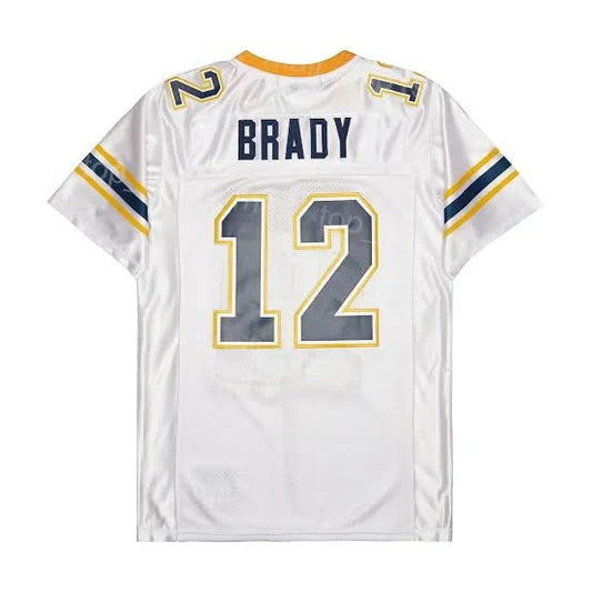 Tom Brady Junipero Serra San Mateo CA High School Jersey White product image 1, provided for visual reference and product