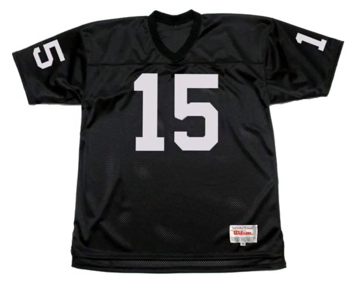 Tom Flores Oakland Raiders Mitchell & Ness Jersey black product image 2, provided for visual reference and product detail