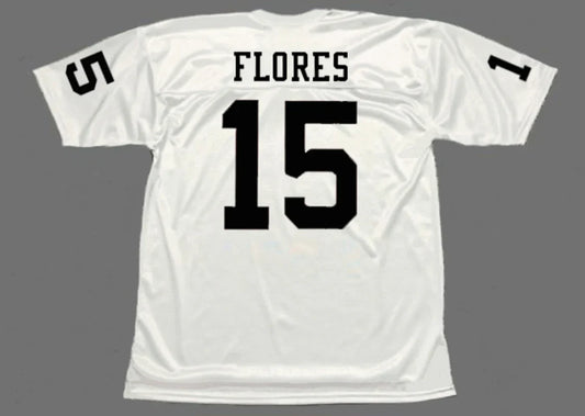 Tom Flores Oakland Raiders Mitchell & Ness Jersey product image 1, provided for visual reference and product detail review