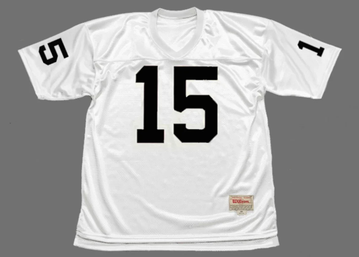 Tom Flores Oakland Raiders Mitchell & Ness Jersey product image 2, provided for visual reference and product detail review