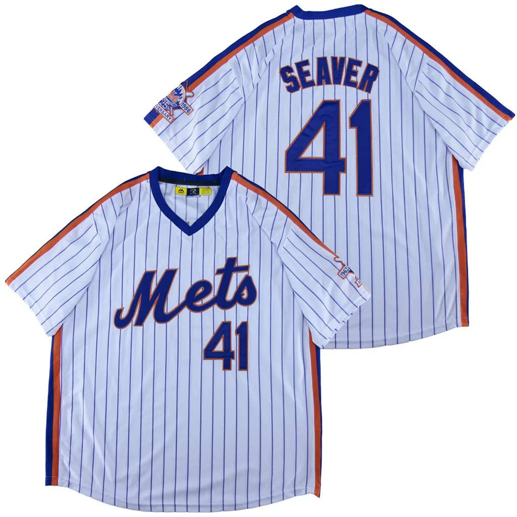 Tom Seaver New York Mets Jersey Majestic product image 1, provided for visual reference and product detail review